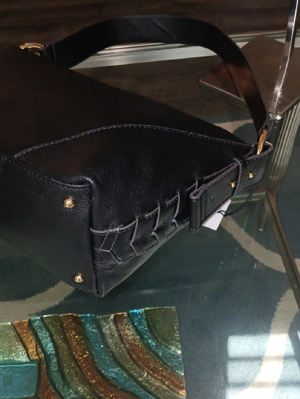 Aimee Kestenberg Leopard-Print Shoulder Bag With Calf Hair On Front - Picture 6 of 9